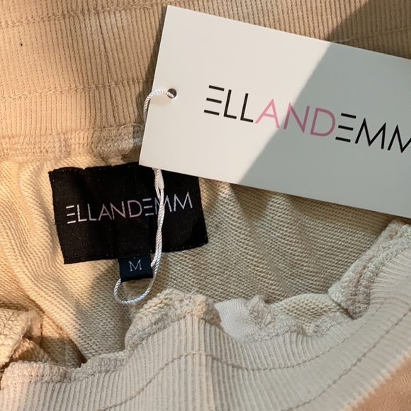 🤍Brand New Ellandemm Beige Terry Joggers🤍 - Picture 3 of 4